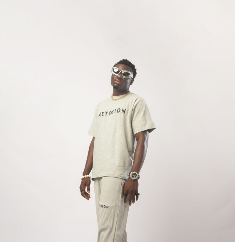 'Netshion' Graphic Men's Set - Grey - Image 2
