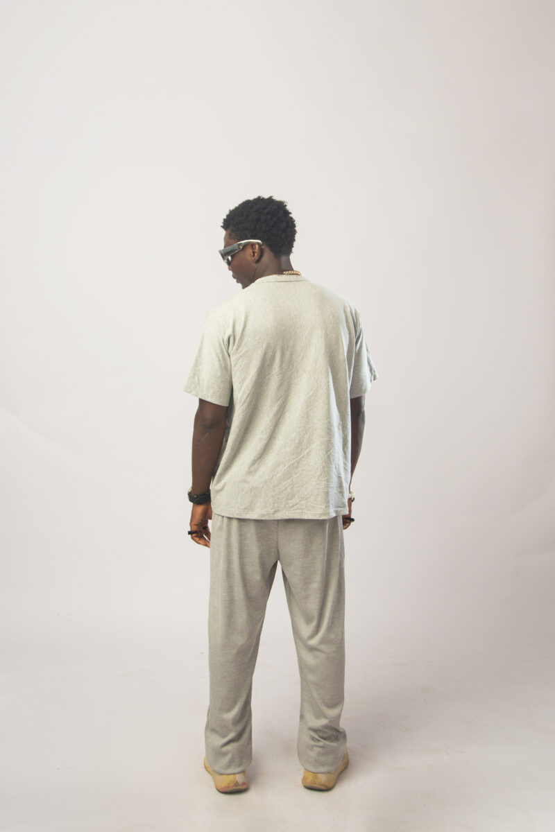'Netshion' Graphic Men's Set - Grey - Image 4