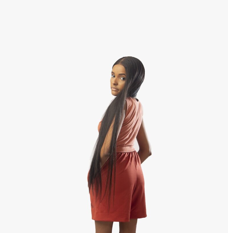 Netshion graphic women's set - Orange - Image 3